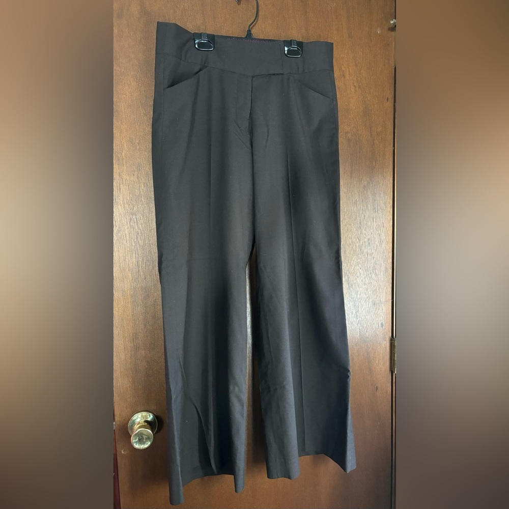 The Limited sz4 chocolate brown wide leg trousers with front and back pockets